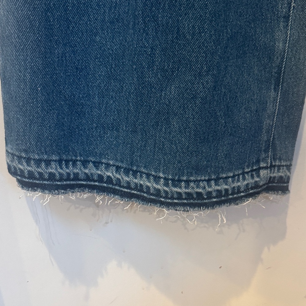 PAIGE Portia Wide-Leg Flare Jeans with Dark Blue Side Stripe - Blue - Picture 6 of 12